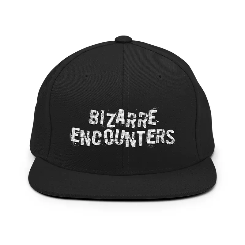 Bizarre Encounters Text Logo Snapback